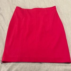 Hot Pink Ann Taylor jersey pencil skirt